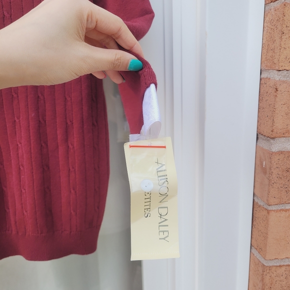 Vintage preppy sweater with collar - Picture 2 of 4